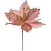 Clayre & Eef 65825 Kerstdecoratie Bloem Roze Goud Ø 24x27 cm Kunststof