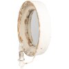Clayre & Eef 62S304 Wandspiegel met lamp Shabby Chic Beige 38x14x47 cm E14
