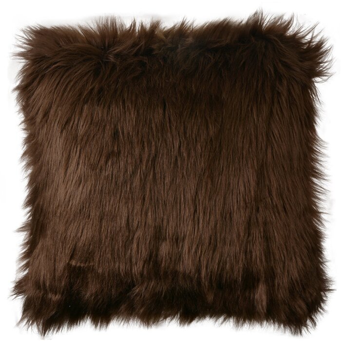 Clayre & Eef KT021.351 Kussenhoes imitatiebont look bruin 45x45 cm
