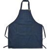 Clayre & Eef KT041.041 Schort Blauw 77x68 cm Verstelbare nekband Polyester
