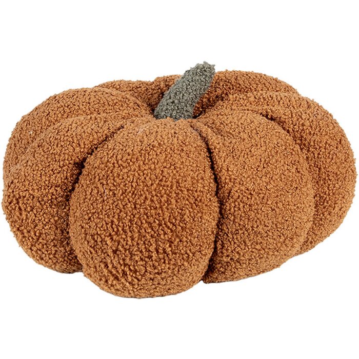 Clayre & Eef KG033.008CH Pompoenkussen herfstbruin Ø 28x18 cm gevuld