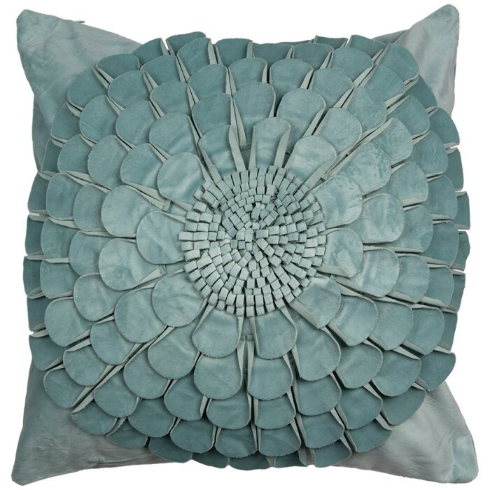 Clayre & Eef KT021.361 Kussenhoes groen 45x45 cm vierkant polyester