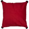 Clayre & Eef KT021.365 Kussenhoes Smile Rood Wit 45x45 cm Polyester