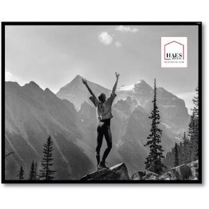 Haes Deco kunststof fotolijst EF7B Easy Frame Zwart 40x50 cm wandmontage