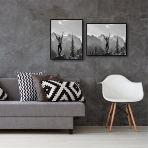 Haes Deco kunststof fotolijst EF7B Easy Frame Zwart 40x50 cm wandmontage
