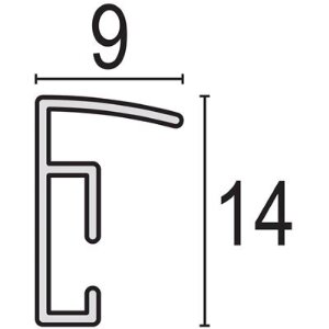 Haes Deco EF18S Easy Frame Kunststoflijst Zilver 50x50 cm