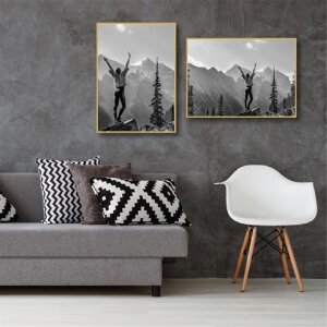 Haes Deco kunststof fotolijst EF8G Easy Frame Goud 50x70 cm voor wandmontage
