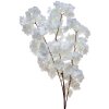 Clayre & Eef 5PL0108W Siertak met bloemen wit kunststof Ø 8x95 cm