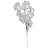 Clayre & Eef 5PL0108W Siertak met bloemen wit kunststof Ø 8x95 cm