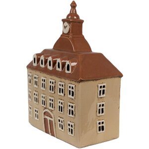 Clayre & Eef 6CE1880 Theelichthouder Huis Beige Bruin...