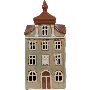 Clayre & Eef 6CE1881 Theelichthouder Huis Keramiek...