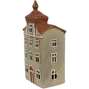 Clayre & Eef 6CE1881 Theelichthouder Huis Keramiek...