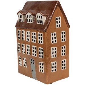 Clayre & Eef 6CE1887 Theelichthouder Huis Keramiek...