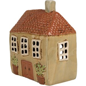 Clayre & Eef 6CE1896 Theelichthouder Huis Keramiek...