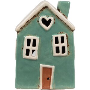 Clayre & Eef 6CE1898 Theelichthouder Huis Keramiek...