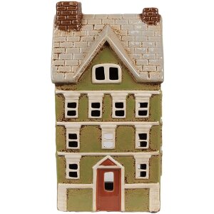 Clayre & Eef 6CE1870 Theelichthouder Huis Keramiek...