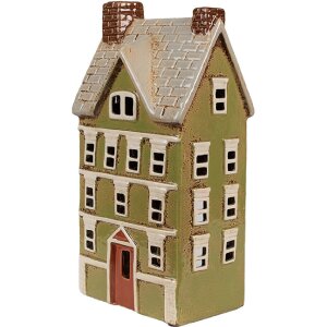 Clayre & Eef 6CE1870 Theelichthouder Huis Keramiek...