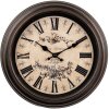 Clayre & Eef 6KL0828 Vintage stijl wandklok Ø 31 cm / 1xAA