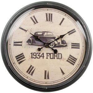 Clayre & Eef 6KL0830 Wandklok Vintage 1934 Ford...
