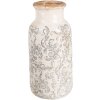Clayre & Eef 6CE1927L Vaas Ø 15x32 cm Wit