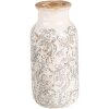 Clayre & Eef 6CE1927L Vaas Ø 15x32 cm Wit