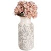 Clayre & Eef 6CE1927L Vaas Ø 15x32 cm Wit
