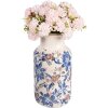 Clayre & Eef 6CE1928M Vaas bloemmotief Ø 14x26 cm