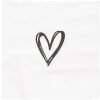 Clayre & Eef 73087 Papieren servetten hartjesmotief 33x33 cm 20 stuks