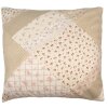 Clayre & Eef Q198.030 Kussenhoes Patchwork Beige Roze 50x50 cm