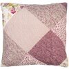 Clayre & Eef Q201.030 Kussenhoes patchwork 50x50 cm Roze bloemenpatroon