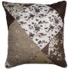 Clayre & Eef Q205.020 Kussenhoes Patchwork Bruin Beige 40x40 cm