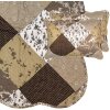 Clayre & Eef Q205.060 Sprei 180x250 cm 1x Kussensloop 50x70 cm Bruin