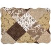 Clayre & Eef Q205.060 Sprei 180x250 cm 1x Kussensloop 50x70 cm Bruin