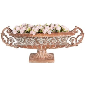 Clayre & Eef 5MG0049 Decoratie bloempot antiek look 81x19x36 cm