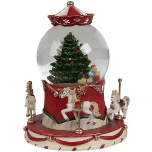 Clayre & Eef 65766 Sneeuwbol met muziek Kerstboom...