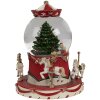Clayre & Eef 65766 Sneeuwbol met muziek Kerstboom Ø14x19 cm