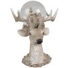 Clayre & Eef 65767 Sneeuwbol hert met LED verlichting 18x20x23 cm