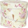 Clayre & Eef 66004 Hoedendoos set van 3 Ø 23/20/17 cm Bloemen Vintage Design