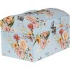 Clayre & Eef 66008 Decoratiedoosje Set van 3 Blauwe Bloemen Vlinders