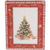 Clayre & Eef 65755 Opbergdozen set van 3 rood-wit 27x22x7 cm