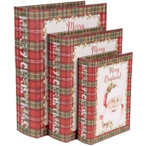 Clayre & Eef 65756 Opbergdozenset Rood Wit 3 Maten...