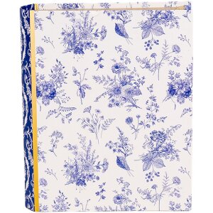 Clayre & Eef 66014 Boekvorm Wit Blauw 17x14x5 cm Retro Vintage