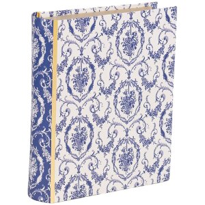 Clayre & Eef 66016 Boekvorm Wit Blauw 17x14x5 cm...