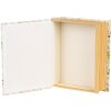 Clayre & Eef 66017 Doos Boekvorm Wit Groen 17x14x5 cm