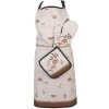 Clayre & Eef LFJ45 Pannenlap Beige Bruin Katoen 20x20 cm