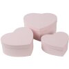 Clayre & Eef 66025 Dozenset Hart Roze 3 Maten Geschenkdozen in landelijke stijl