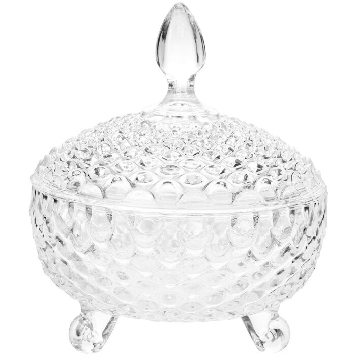 Clayre & Eef 6GL4997 Voorraadpot met deksel Ø 17x19 cm