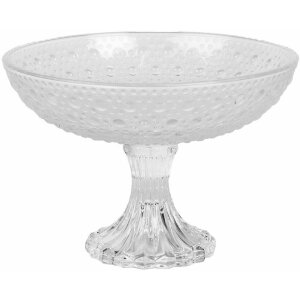 Clayre & Eef 6GL5014 Schaal op voet Ø 20 cm x...