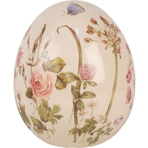 Clayre & Eef 6CE1918L Decoratief Ei Beige Roze...