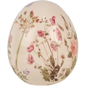 Clayre & Eef 6CE1918L Decoratief Ei Beige Roze...